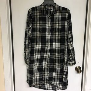 MADEWELL plaid flannel dress